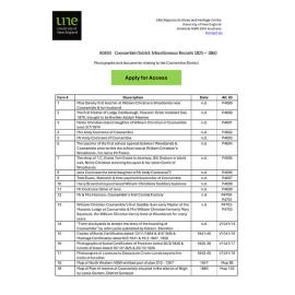 Coonamble District miscellaneous records, 1825 - 1860: Finding Aid