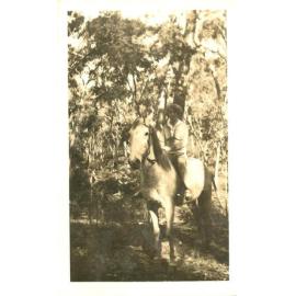 Kingsford Smith Album, woman and horse