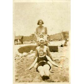 Kingsford Smith Album, Four Women at the Beach