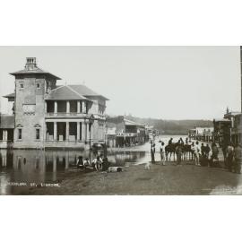Woodlark Street, Lismore (under flood waters)