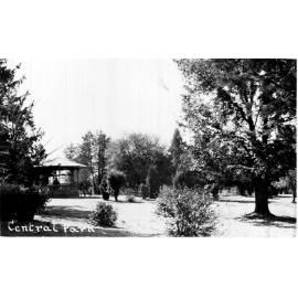 Central Park West, Armidale, with band rotunda, 1920
