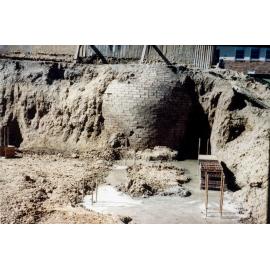 Old brick water tank, Mun Hing Restaurant, 1977