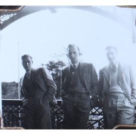 Pete, Rick and Ray, NEUC Graduation, April 25th, 1942