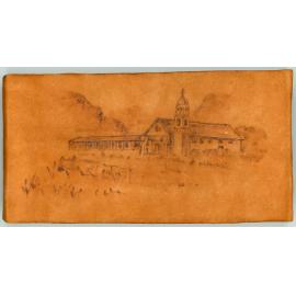 The leather binding of Saumarez Album no. 26