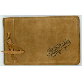 The leather binding of Saumarez Album no. 27