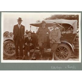 Rolls-Royce and tourists at Booloominbah