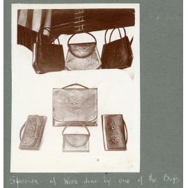 Embossed leather bags