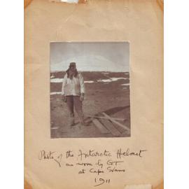 Antarctic Helmet as worn by Griffith Taylor Thomas, 1911