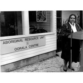 Diane Roberts (Director) at the opening of the Oorala Centre