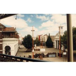 Beardy Mall from outside Post Office during alterations in March 1988