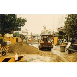 Beardy Mall during upgrade, March 1988
