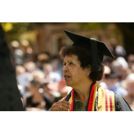 Denise Wood at the TRACKS Graduation Ceremony, 2005