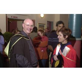 Professor Jeff Archer with Professor Denise Kirkpatrick at the Frank Archibald Lecture, October 2001