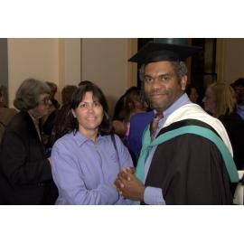 Cynthia Briggs and Michael Brogan at the 2001 Frank Archibald Lecture