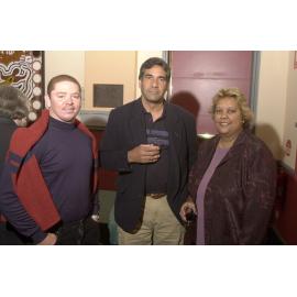 Peter Johnson, Tom Briggs and Jackie Huggins at the Frank Archibald Lecture, 2001