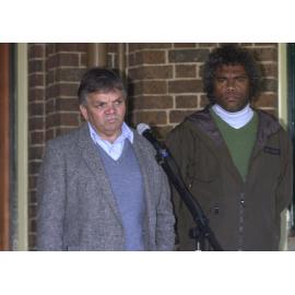 Steve Widders, Michael Brogan, NAIDOC week opening ceremony, 2002