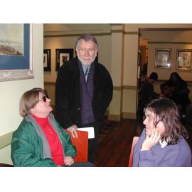 Professor Anne-Katrin Eckermann, Professor Michael Macklin (Dean of the Faculty of Arts)  and Rhonda Coopes, NAIDOC 2003