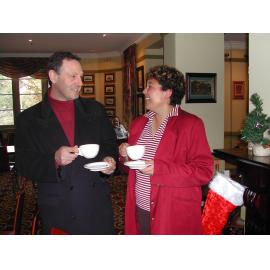 Professor Victor Minichiello (Dean of the Faculty of Education, Health and Professional Studies)  with Theresa Davis, NAIDOC 2003