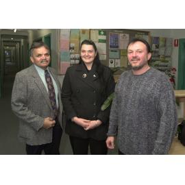 Steve Widders, Caroline Hudson, Russell McDougall, 2002