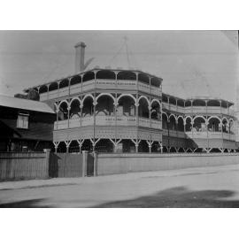St Ursula's Convent from Barney St; original verandahs, c. 1910