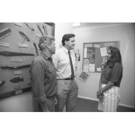 Frank Roberts, Robert Tickner and Linda Bedford, Oorala Centre, 1994