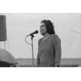 Lynette Riley, speaking at the Ceremony for Aboriginal Education, 1988