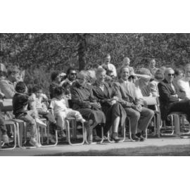 A crowd at the ceremony for Aboriginal Education, 1988
