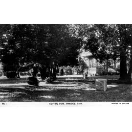 Central Park, showing William Murray memorial and rotunda, Armidale, NSW