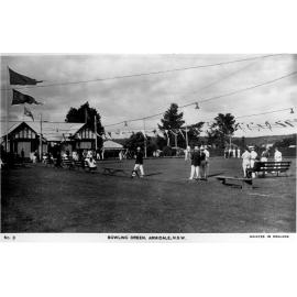 Bowling Green with old Club House, Armidale, NSW