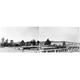 Massed Students from Schools, Colleges and University at Armidale Showground, 19 April 1948