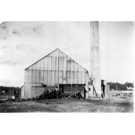 Armidale Brickworks, shed with large chimney
