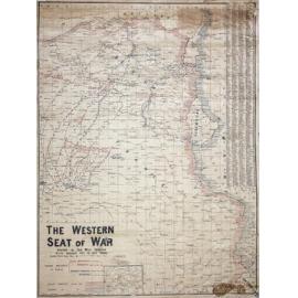 The Western Seat of War, France, showing general movements of armies