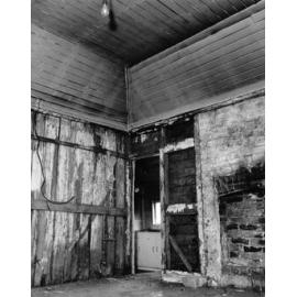 Interior view of a house in Markham Street before renovations