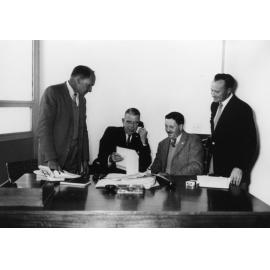 Maurice Wright, A.C.M. Howard, Peter Wright, and [unknown]