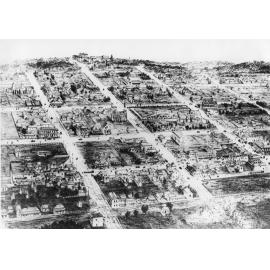 Sketch of Armidale township, 1884, looking south - part 1 of two-part panorama