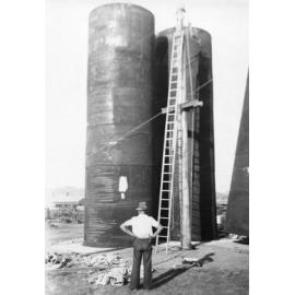Boiler stack at New England Girls' School, 1938