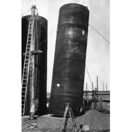 Boiler stack at New England Girls' School, 1938