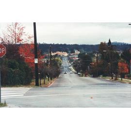 Brown Street, looking west from Dangar Street intersection, May 1990