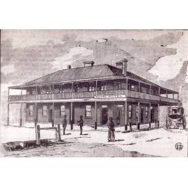 Sketch of Royal Hotel, Armidale, c. 1889