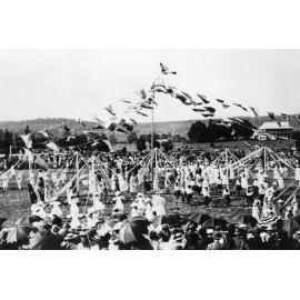 Maypole dancing, Hillgrove Public School, c. 1900