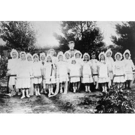 Sash drill squad at Hillgrove Public School, c. 1900