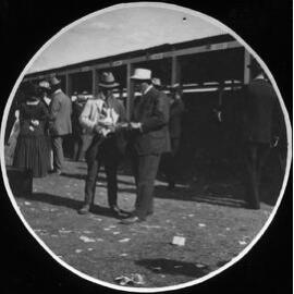 Punters at Armidale Racecourse, early 1900s