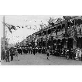 Procession in Beardy Street, date possibly 1930s