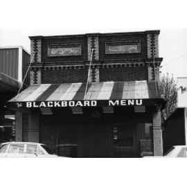 The Blackboard Menu, Dangar Street, 1980