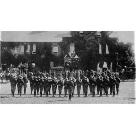 Cadet parade at The Armidale School