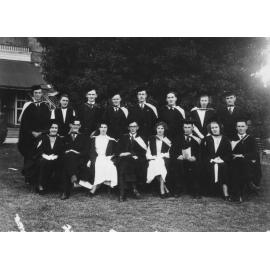 Graduates on Eastern lawn of Booloominbah