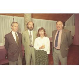 Jeff Warnock, Registrar, department farewell, UNE, 1994