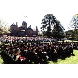Graduation crowd, UNE, March 2000