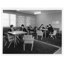 Group of students studying in Union Common Room, UNE