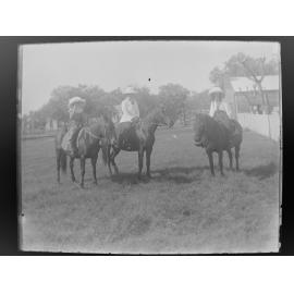 Three women on horseback